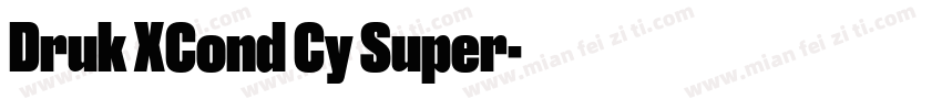 Druk XCond Cy Super字体转换